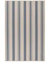 Dash And Albert Rugs By Annie Selke Nimes Ticking Machine Washable Da2059 6'x9' Area Rug In Multi