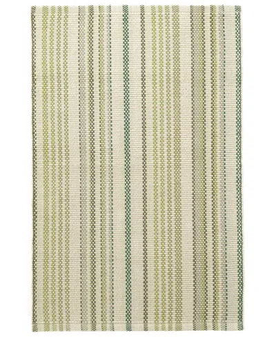 Dash And Albert Rugs By Annie Selke Oslo Stripe Da1419 3'x5' Area Rug In Green