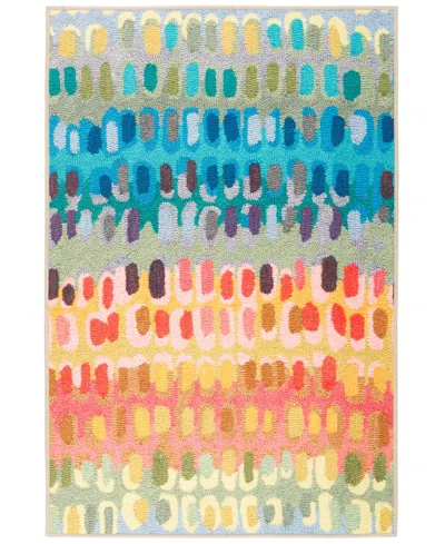 Dash And Albert Rugs By Annie Selke Paint Chip Machine Washable Da2048 2'6"x8' Runner Area Rug In Multi