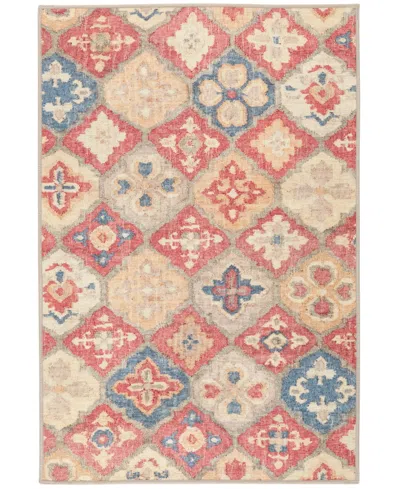 Dash And Albert Rugs By Annie Selke Pali Machine Washable Da2051 3'x5' Area Rug In Multi