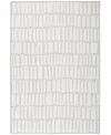 Dash And Albert Rugs By Annie Selke Roark Machine Washable Da2190 4'x6' Area Rug In White