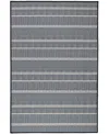 Dash And Albert Rugs By Annie Selke Samson Machine Washable Da2194 6'x9' Area Rug In Black