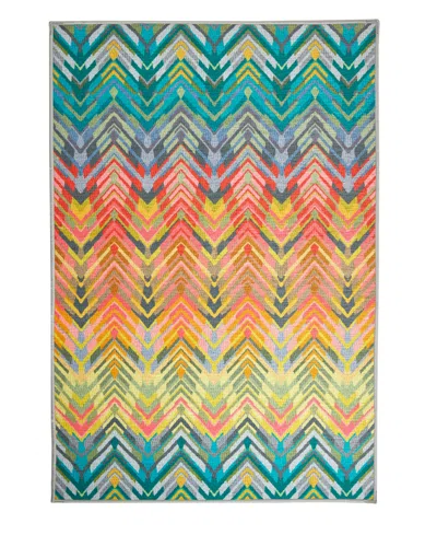 Dash And Albert Rugs By Annie Selke Seneca Machine Washable Da2342 6'x9' Area Rug In Multi