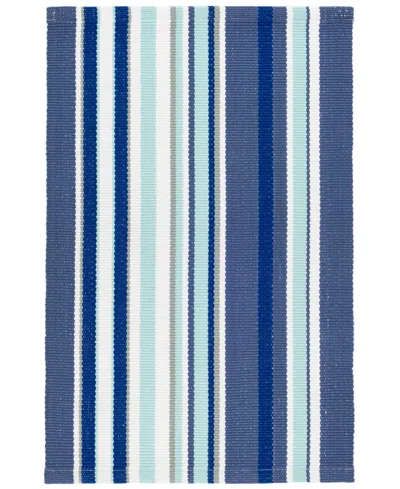 Dash And Albert Rugs By Annie Selke Skyler Stripe Indoor/outdoor Da1360 9'x12' Area Rug In Blue