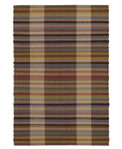 Dash And Albert Rugs By Annie Selke Swedish Rag Indoor/outdoor Rdb223 4'x6' Area Rug In Blue