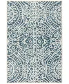 Dash And Albert Rugs By Annie Selke Temple Machine Washable Da2056 4'x6' Area Rug In Blue
