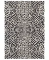 Dash And Albert Rugs By Annie Selke Temple Wool Da957 5'x8' Area Rug In Gray