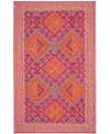 Dash And Albert Rugs By Annie Selke Valencia Kilim Indoor/outdoor Da1948 9'x12' Area Rug In Pink