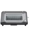 Dash Clear View Toaster In Gray