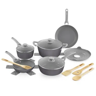 Dash Dream Green Recycled Aluminum 15pc Cookware Set In Gray