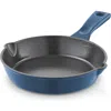 Dash Enamel 8-inch Cast Iron Skillet In Blue