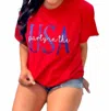 DASH FORWARD PARTY IN THE USA EMBROIDERED T- SHIRT