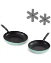 Dash Hard Anodized 2pc Fry Pan Set In Blue