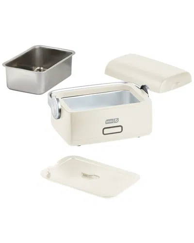 Dash Hot2go Heated Lunch Box With Utensils In White