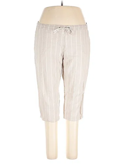 Pre-owned Dash Linen Pants In White