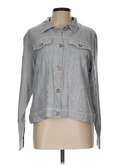 Pre-owned Da-sh Long Sleeve Button Down Shirt In Gray