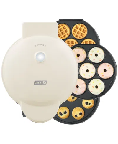 Dash Multimaker Treat Maker System With Removeable: Mini Cupcake, Donut, & Waffle Bite In Cream