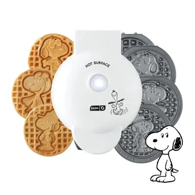 Dash Peanuts® X  Snoopy Multimaker Mini System, 4 Plates In White