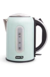 Dash Rapid Kettle In Aqua/stainless Steel