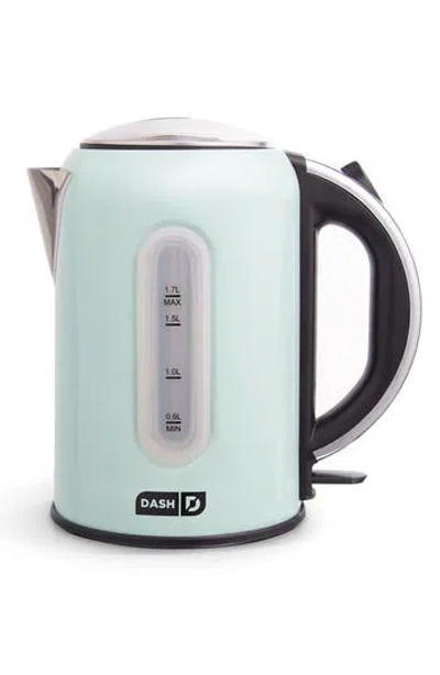 Dash Rapid Kettle In Aqua/stainless Steel
