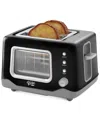 Dash Rise By  2-slice Clear View Toaster In Black