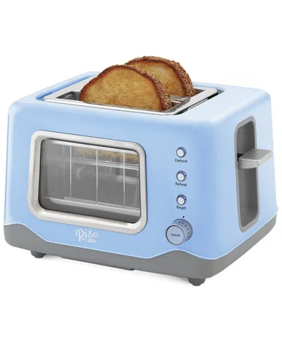 DASH RISE BY DASH 2-SLICE CLEAR VIEW TOASTER