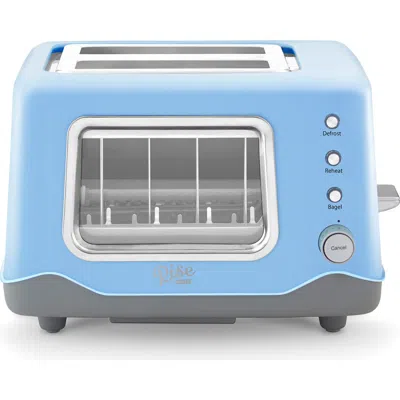 Dash Rise By  2-slice Clear View Toaster In Blue