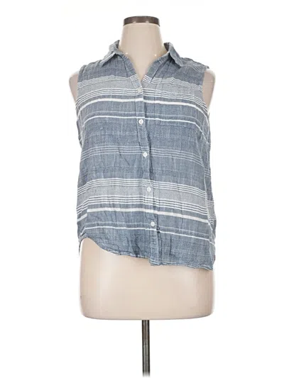 Pre-owned Dash Sleeveless Button Down Shirt In Blue