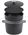 Dash Smartstore 4-pc. 5.8-qt. Multipot & Steamer Set In Forged Iron