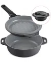 Dash Smartstore 5-in-1 Multipurpose Nesting Cookware Set In Forged Iron