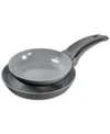 Dash Smartstore 8" And 9.5" Nesting Nonstick Frypan Set In Forged Iron