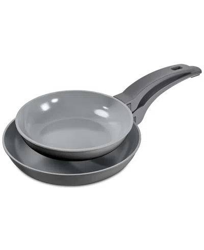 Dash Smartstore 8" And 9.5" Nesting Nonstick Frypan Set In Forged Iron