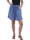 Dash Womens Split Hem Woven A-line Skirt In Multi