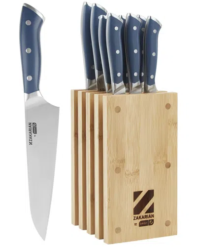 Dash Zakarian 11pc Knife Block Set In Blue