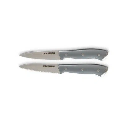 Dash Zakarian By  2 Piece Paring Knife Set In Gray