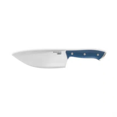 Dash Zakarian By  7" Rocking Chef Knife With Sheath In Blue