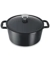 Dash Zakarian By  Nonstick Cast Iron 6qt Dutch Oven In Black