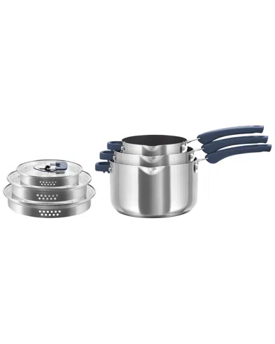 Dash Zakarian Trupro Stainless Steel 6pc Stacking Sauce In Blue