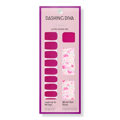 Dashing Diva Gloss Ultra Shine Gel Nail Strips - Fleur Flair