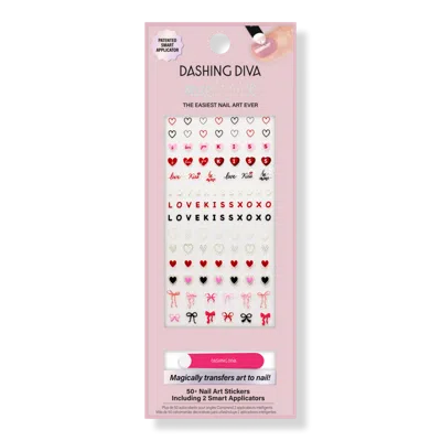 Dashing Diva Magic Pick Nail Stickers, Secret Love Letter In Multi