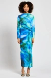 Daska Athena Printed Dress In Abstract Print