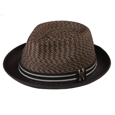 Dasmarca Hats Brown Dasmarca Adrian Python Multi Coloured Summer Trilby Packable Hat For Men