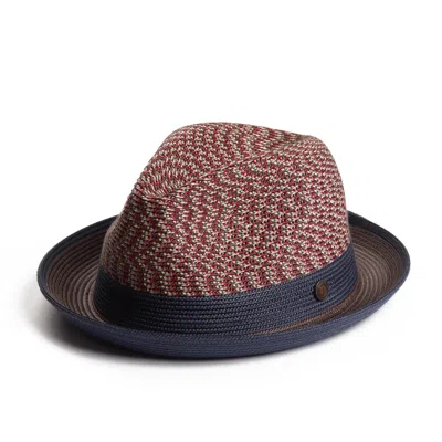 Dasmarca Hats Dasmarca Enzo Copper Brown Multi Coloured Summer Trilby Packable Hat For Men