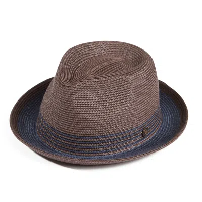 Dasmarca Hats Dasmarca Jordan Brown And Blue Two Tone Summer Crushable Hat Packable Hat For Men