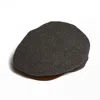 Dasmarca Hats Grey Tailor Nailhead Ukrainian Tweed Wool Cap For Men