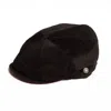Dasmarca Hats Men's Arlo Black Corduroy Bakerboy Cap In Black