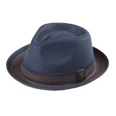 Dasmarca Hats Men's Blue Dasmarca Raynor Summer Two Tone Crushable Hat - Navy