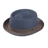 Dasmarca Hats Men's Blue Dasmarce Bobby Retro Short Brim Summer Porkpie – Navy In Blue