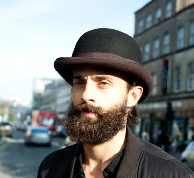 Dasmarca Hats Men's Brooke Black Brown Wool Felt Bowler Derby Hat