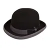 Dasmarca Hats Men's Brooke Black Grey Wool Felt Bowler Derby Hat In Black